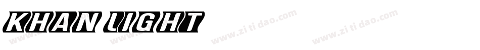 KHAN LIGHT字体转换